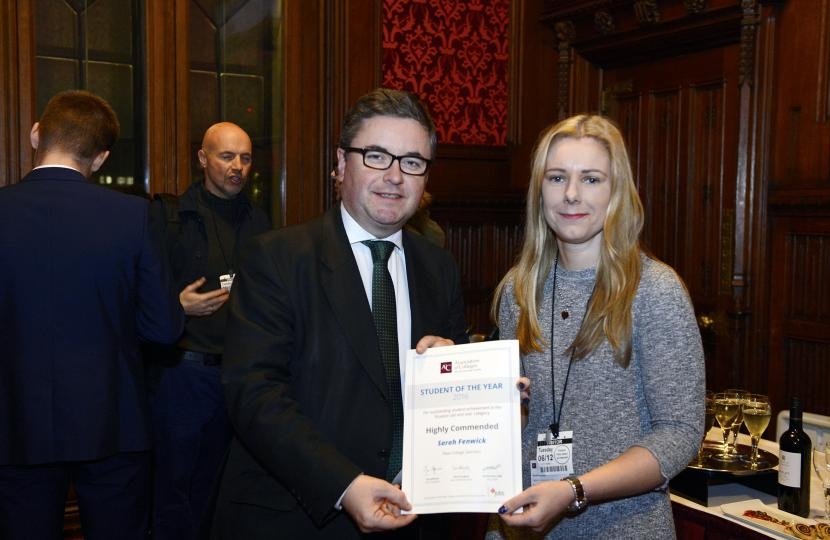 Robert Buckland MP with Sarah Fenwick