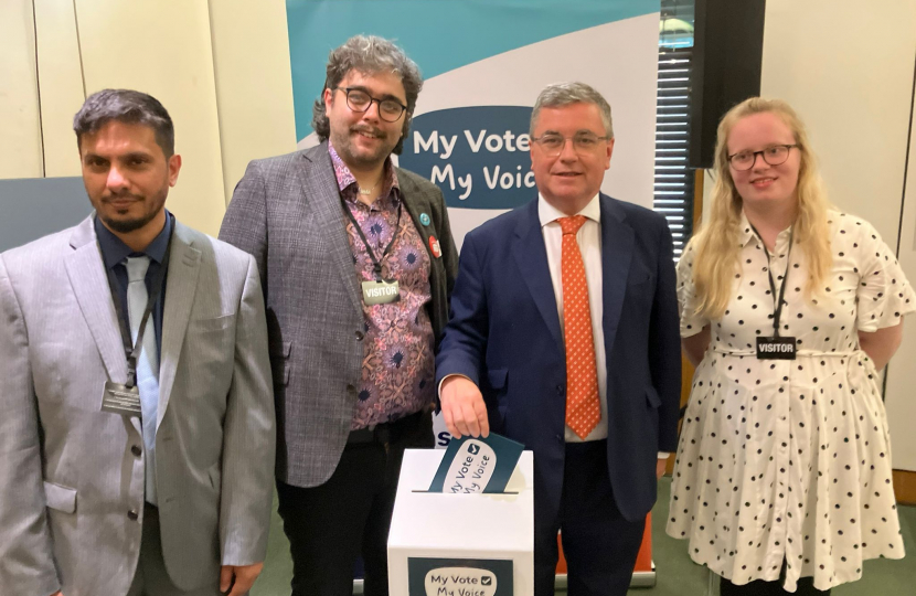 Sir Robert Buckland at the My Vote Matters Parliamentary Reception