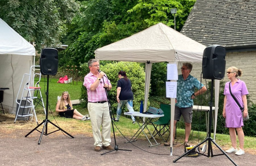 Sir Robert Buckland KBE KC MP at Chiseldon Summer Fete