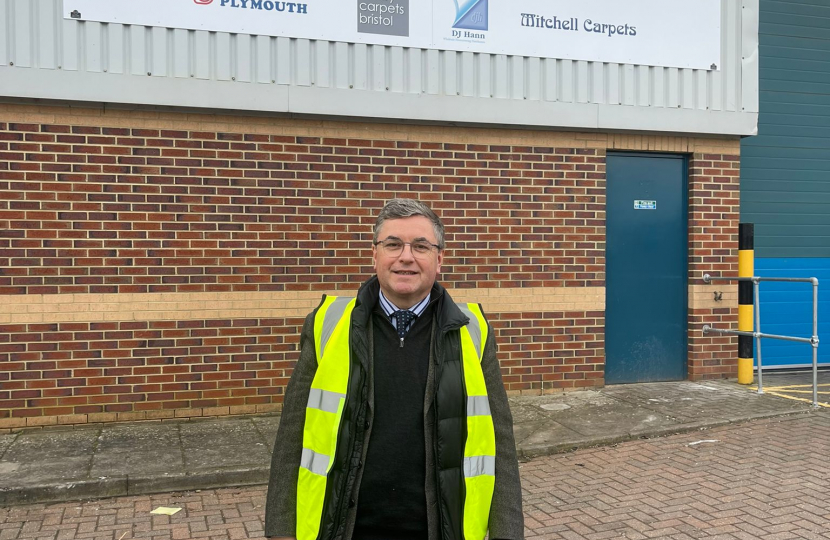 The Rt Hon Sir Robert Buckland KBE KC MP visiting the new Florco Trade Centre in Swindon