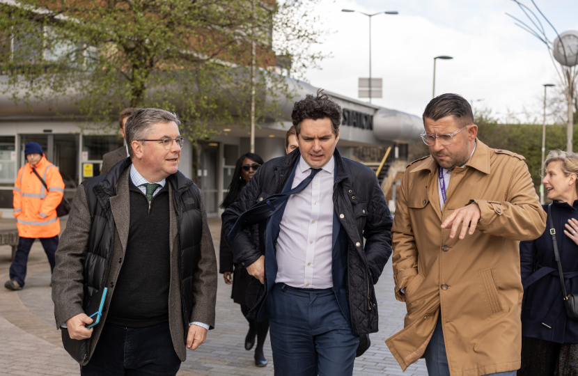 THe Rt Hon Sir Robert Buckland KBE KC MP with Rail MInister Huw Merriman MP