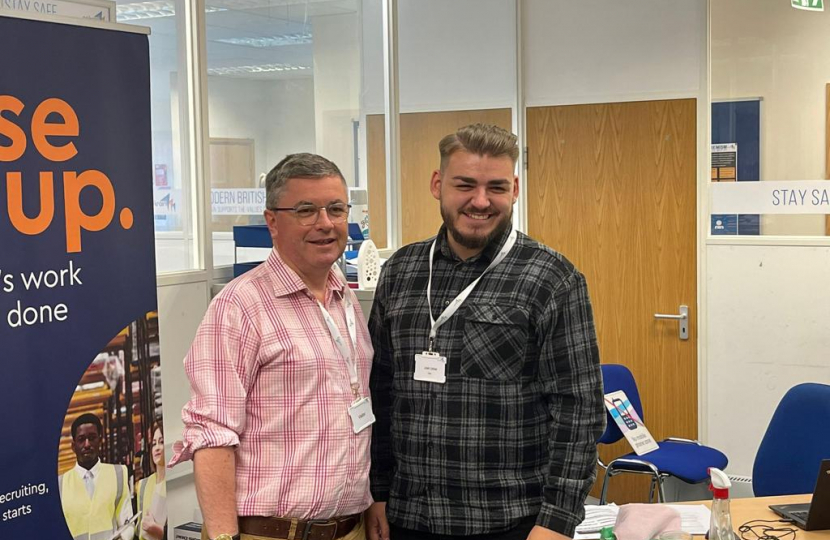 Robert Buckland MP visiting Swindon's Go Train