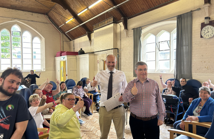 Justin Tomlinson MP and Sir Robert Buckland MP at the Open Door Centre