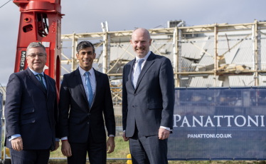 Sir Robert Buckland MP, Rt Hon Rishi Sunak MP and Justin Tomlinson MP