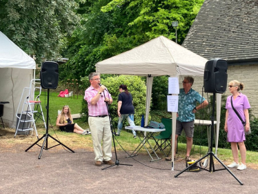 Sir Robert Buckland KBE KC MP at Chiseldon Summer Fete