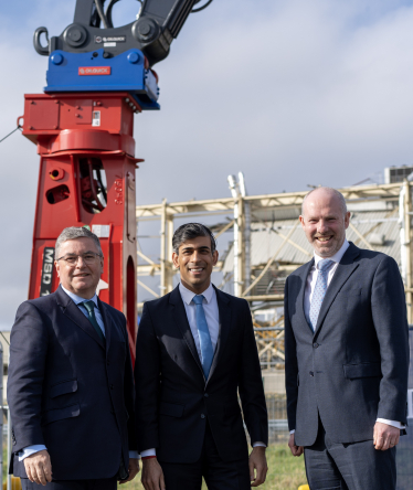 Sir Robert Buckland MP, Prime Minister, Rishi Sunak and Justin Tomlinson MP